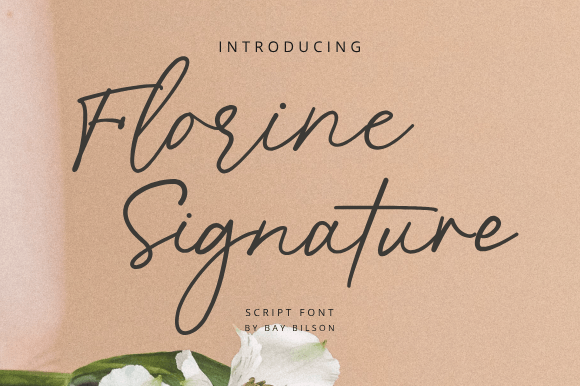 Florine Signature Font - Featured Image