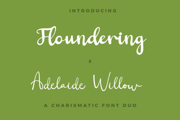 Floundering X Adelaide Willow Duo Font - Featured Image