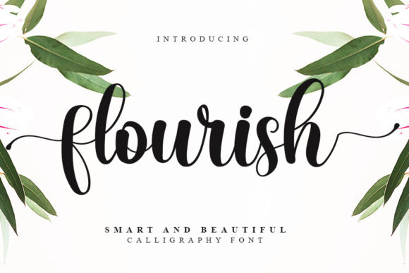 Flourish Font - Featured Image
