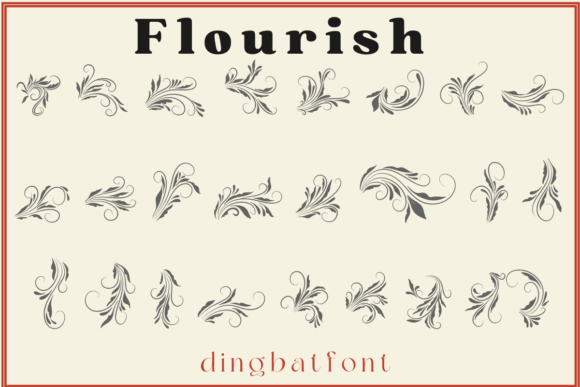 Flourish Font - Featured Image