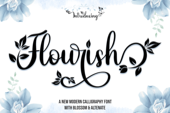 Flourish Font - Featured Image