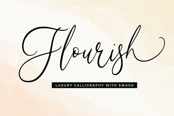 Flourish Font - Featured Image