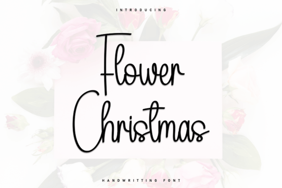 Flower Christmas Font - Featured Image
