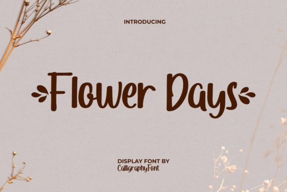 Flower Days Font - Featured Image