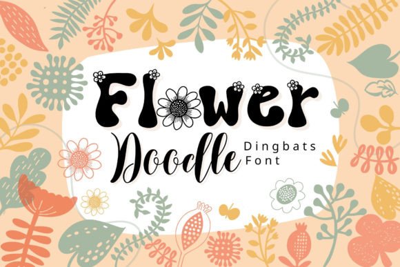 Flower Doodle Font - Featured Image