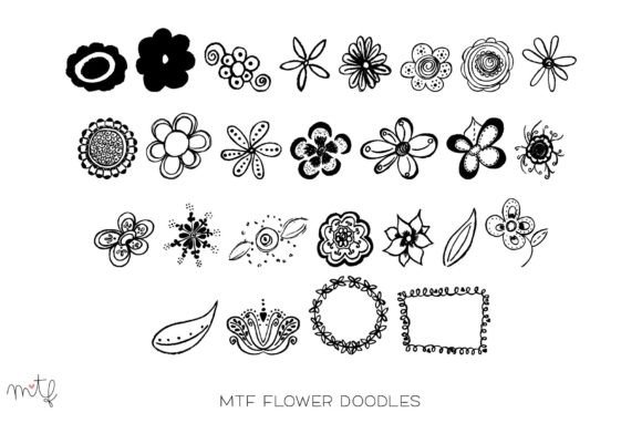 Flower Doodles Font - Featured Image