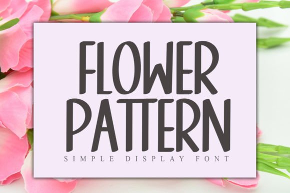 Flower Pattern Font - Featured Image