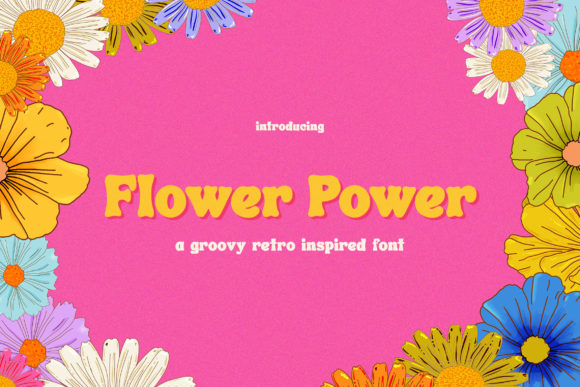 Flower Power Font - Featured Image
