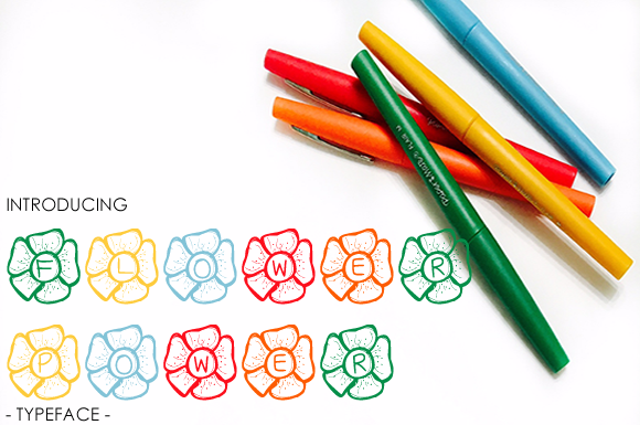 Flower Power Font - Featured Image