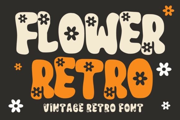 Flower Retro Font - Featured Image