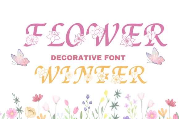 Flower Winter Font - Featured Image