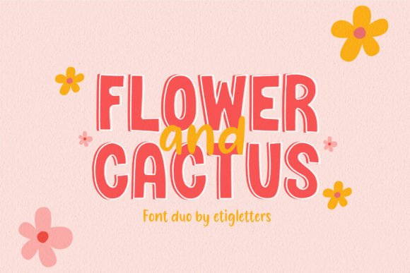 Flower and Cactus Duo Font - Featured Image