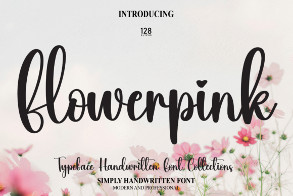 Flowerpink Font - Featured Image