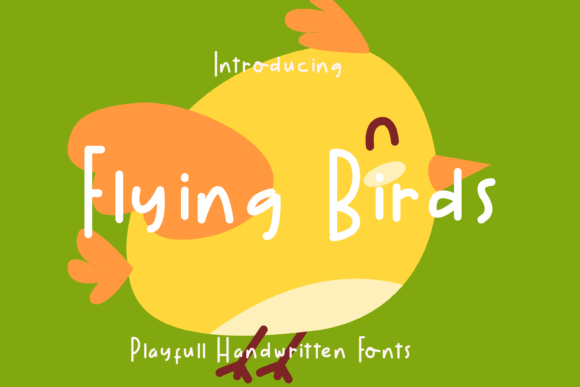 Flying Birds Font - Featured Image