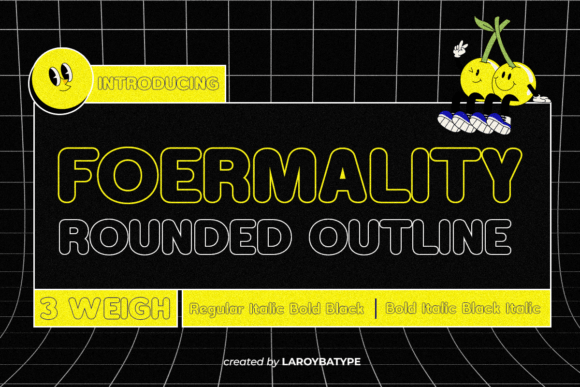 Foermality Rounded Outline Font - Featured Image