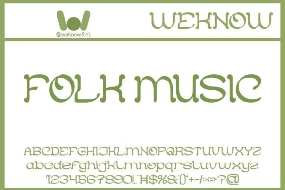 Folk Music Font - Featured Image