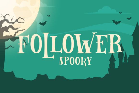 Follower Spooky Font - Featured Image