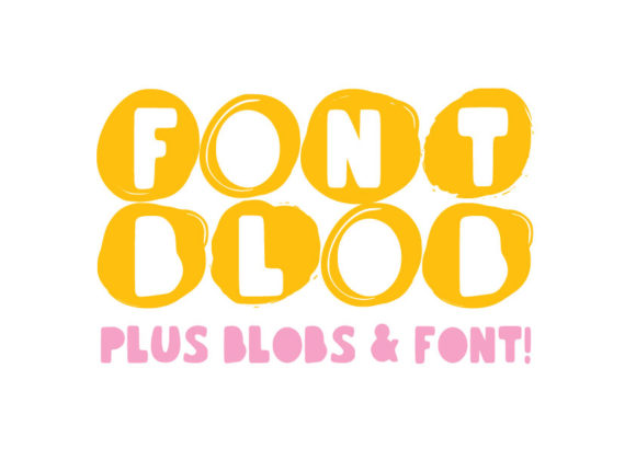 Font Blob Family Font - Featured Image