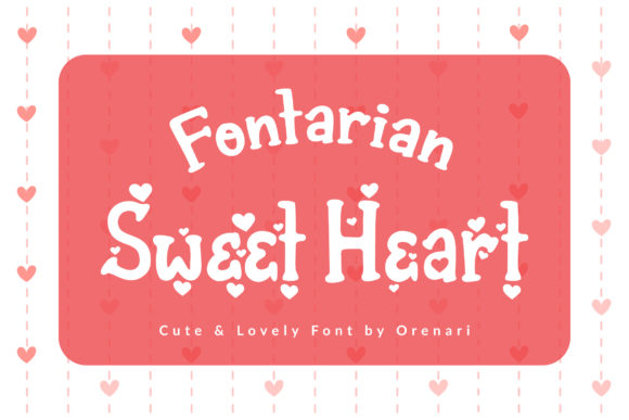 Fontarian Sweet Heart Font - Featured Image