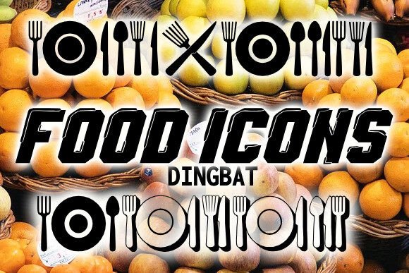 Food Icons Font - Featured Image