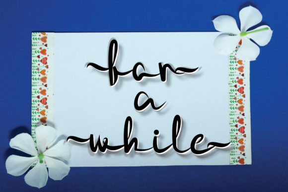 For a While Font - Featured Image