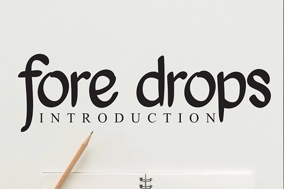 Fore Drops Font - Featured Image