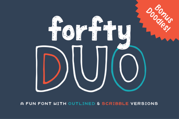 Forfty Duo Font - Featured Image