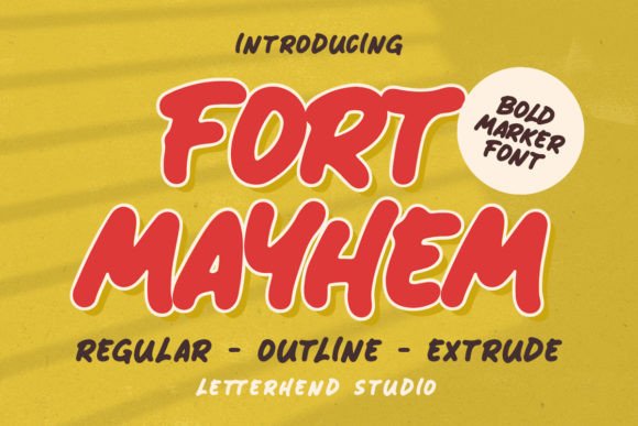 Fort Mayhem Font - Featured Image