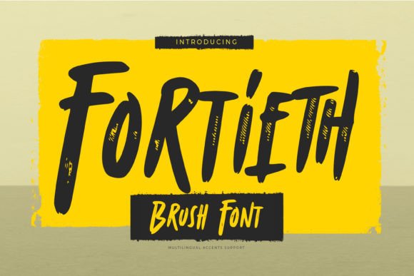 Fortieth Font - Featured Image