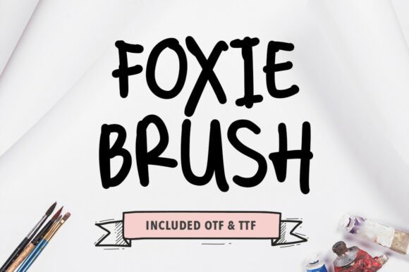 Foxie Brush Font - Featured Image