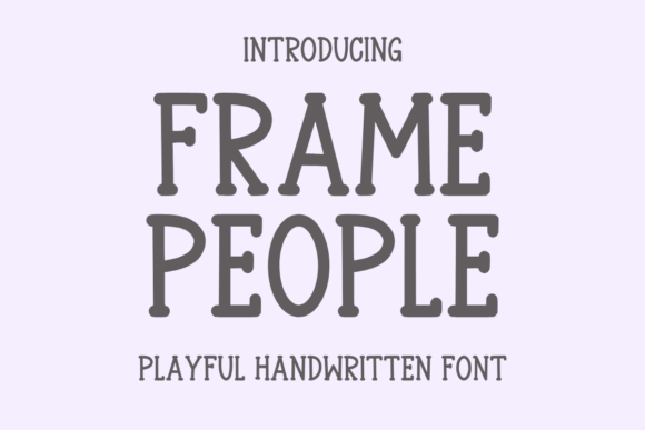Frame People Font - Featured Image