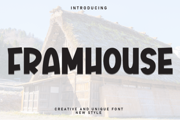 Framhouse Font - Featured Image