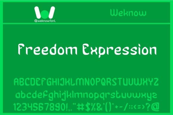 Freedom Expression Font - Featured Image