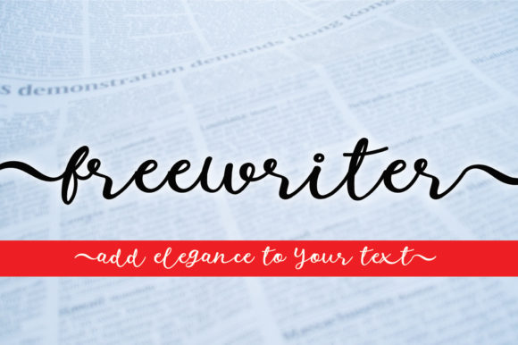 Freewriter Font - Featured Image
