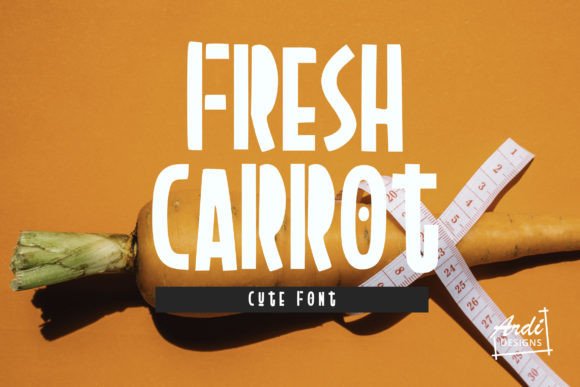 Fresh Carrot Font - Featured Image