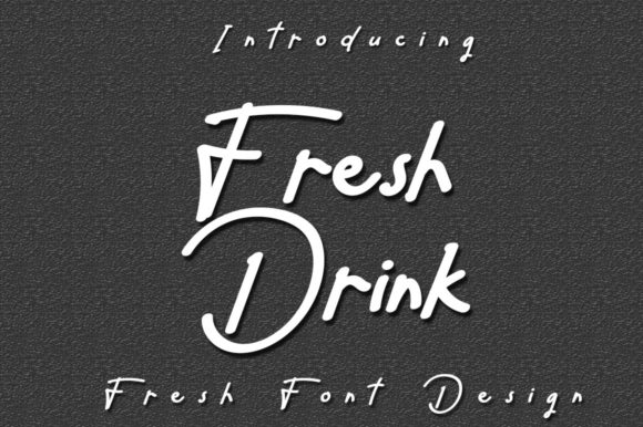 Fresh Drink Font - Featured Image