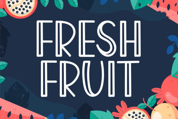 Fresh Fruit Font - Featured Image