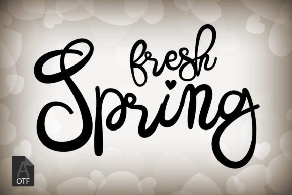 Fresh Spring Font - Featured Image