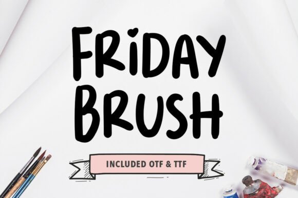 Friday Brush Font - Featured Image