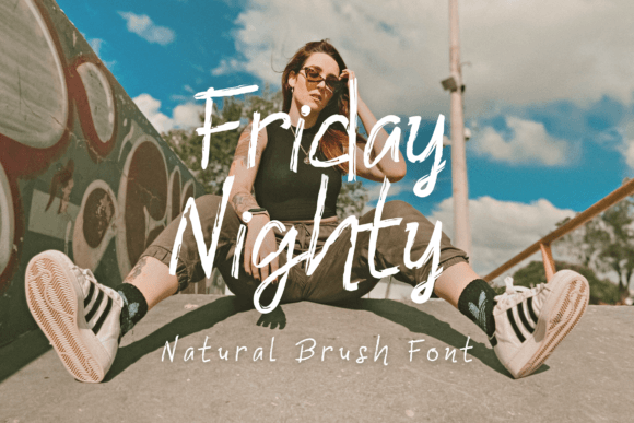 Friday Nighty Font - Featured Image