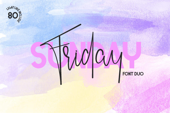 Friday Sunday Duo Font - Featured Image