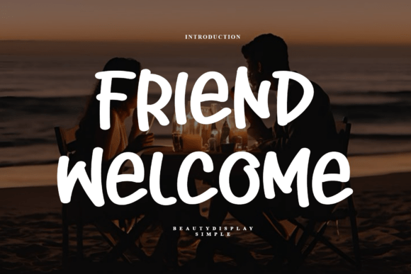 Friend Welcome Font - Featured Image