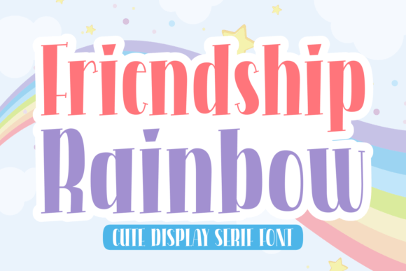 Friendship Rainbow Font - Featured Image