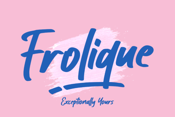 Frolique Font - Featured Image