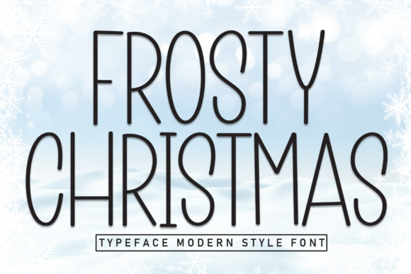 Frosty Christmas Font - Featured Image