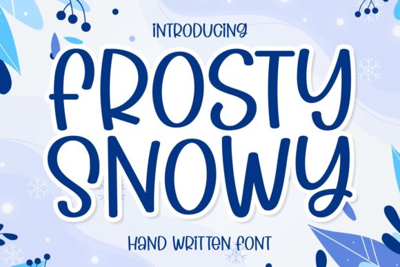 Frosty Snowy Font - Featured Image