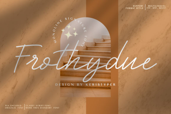 Frothydue Font - Featured Image