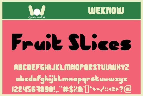Fruit Slices Font - Featured Image