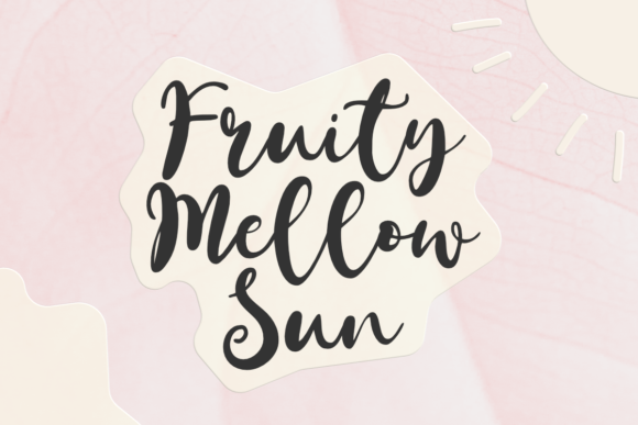 Fruity Mellow Sun Font - Featured Image