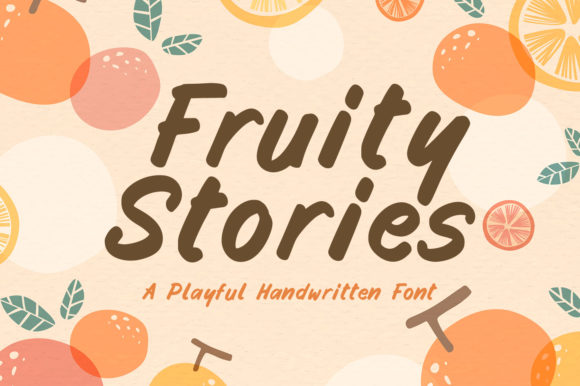 Fruity Stories Font - Featured Image